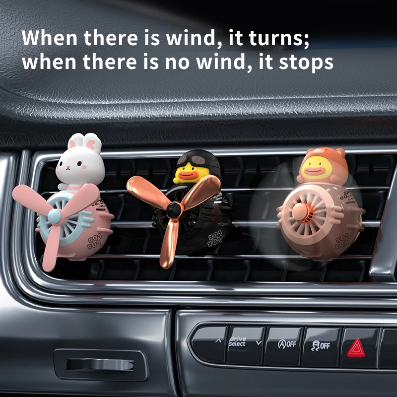 Custom Air outlet aromatherapy car creative gift Car perfume Car accessories propeller fragrance adornment