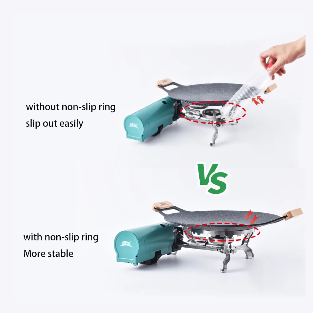BRS 34CM Outdoor BBQ Grill Pan Nonstick Baking Tray Korean Roasting Portable Gas Induction Cooker Grill Plate Camping Equipment