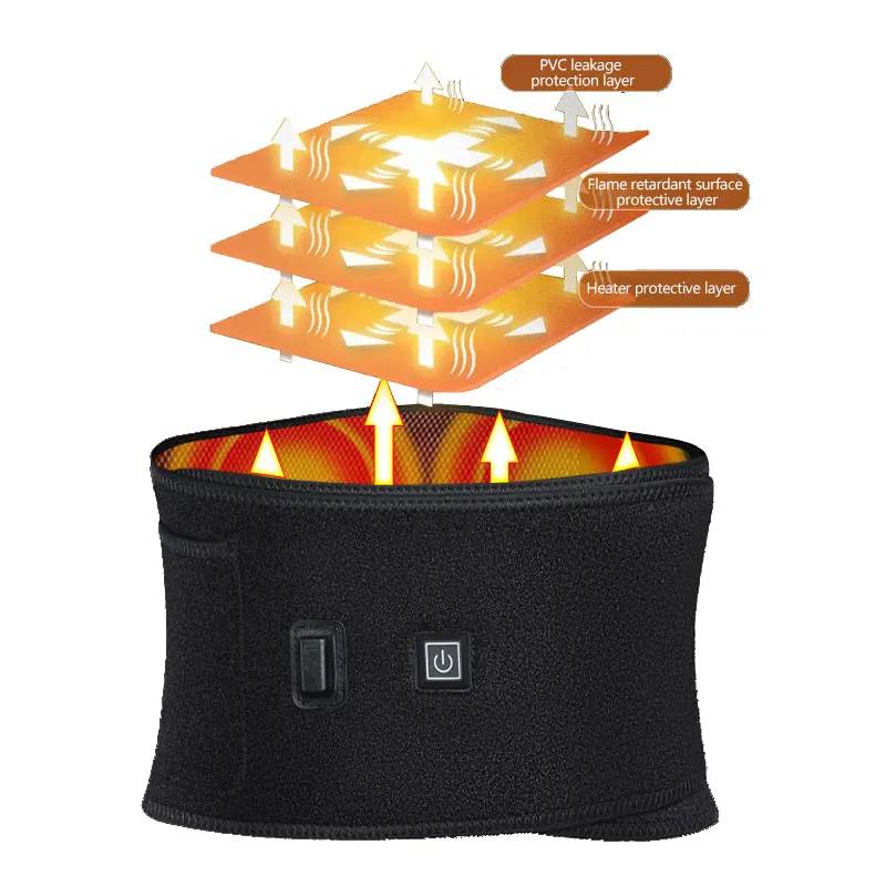 Электротермический Поясничный ремень с подогревом Поясничный ремень для мужчин и женщин Поясничный диск выступающий с подогревом Поясничный пояс протекторы
