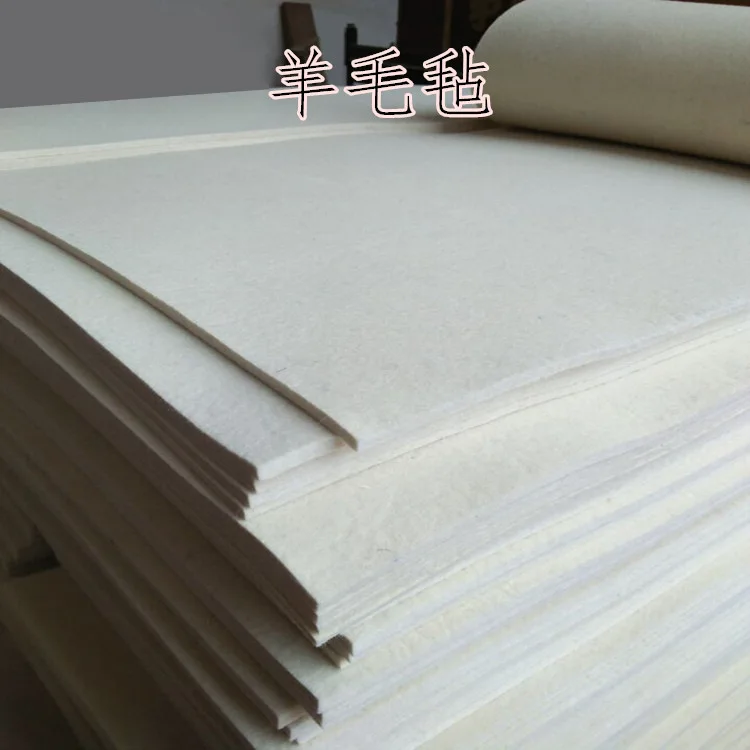 1mm to 60mm Thickness SAE F1 Wool Felt 100% Wool Felt Industrial Use Wool Felt