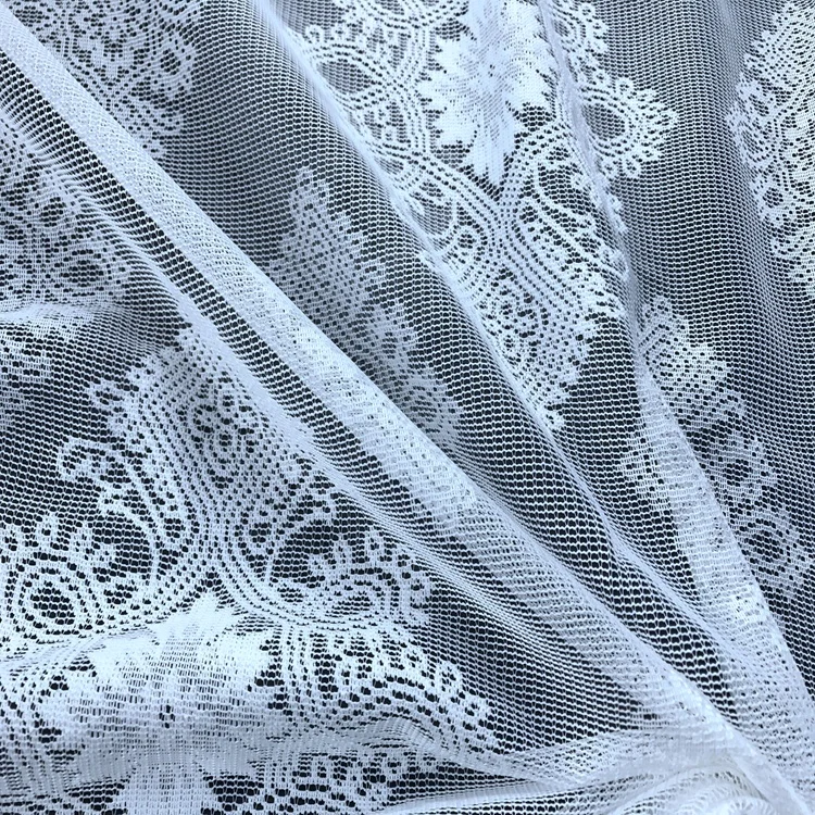 Most Popular  lace curtain fabric  for window and curtain