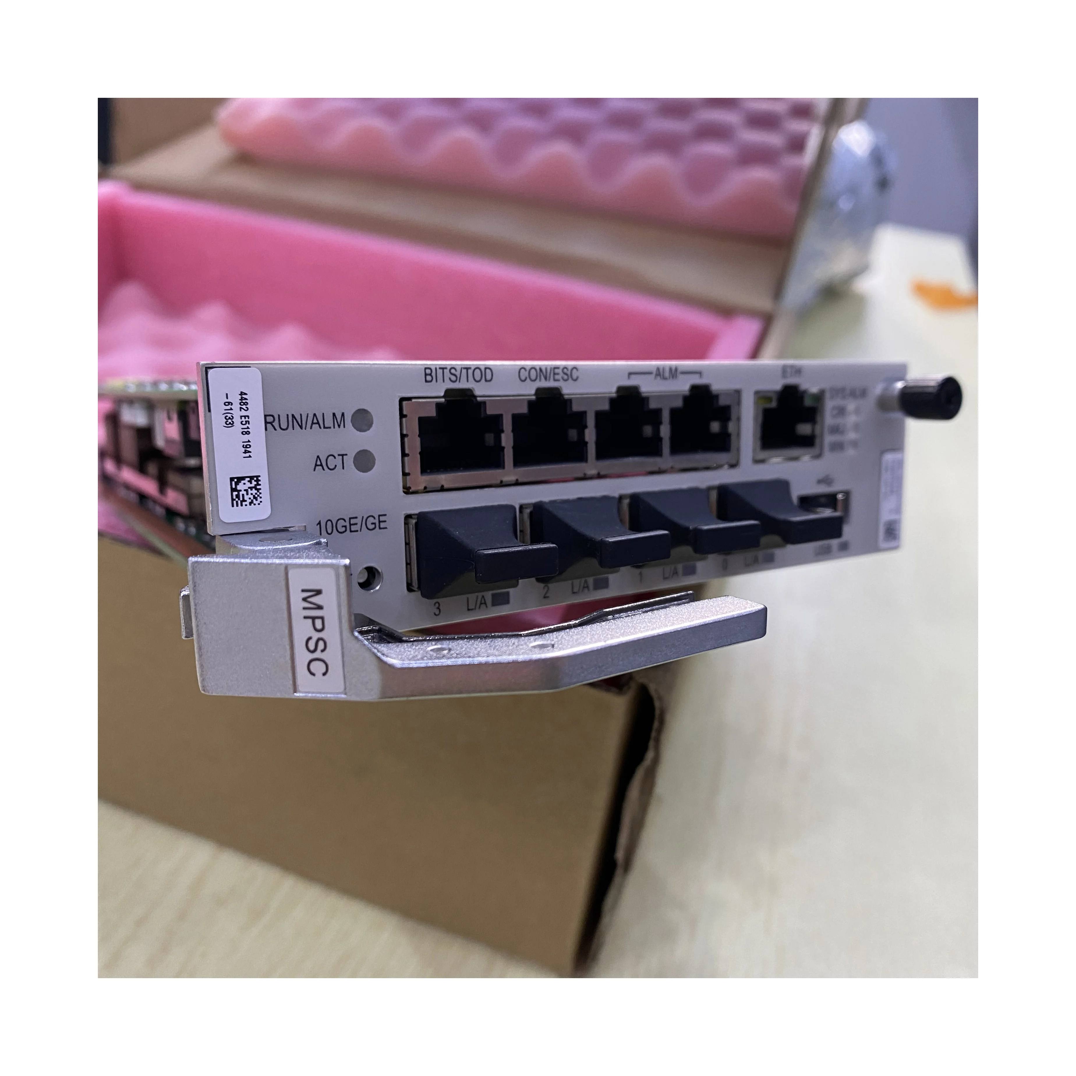 4 port 10GE/GE uplink main control board H901MPSC for Huawei MA5800X2 Fiber optic equipment