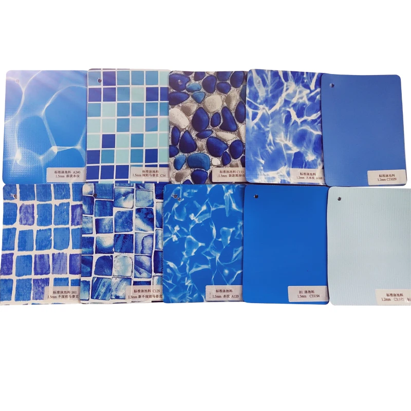 Swimming Pool Liner Material Vinyl Plastic Ocean Blue Pvc Membrane From Manufacturer for