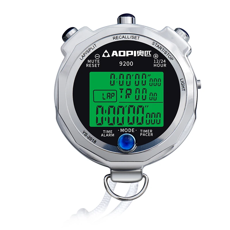 timer 200 tracks sports fitness coach metal professional training running track competition referee student stopwatch