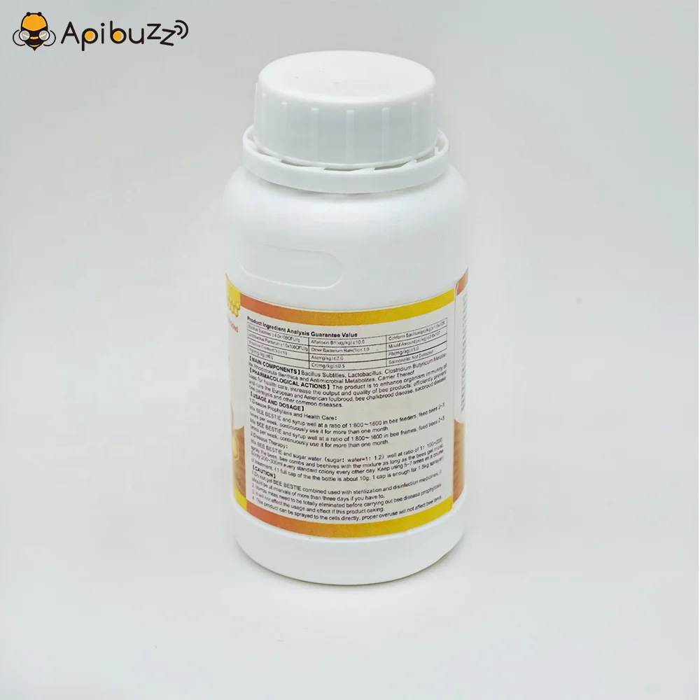 Apibuzz BEE BESTIE Improve Immunity for Bees European/American Foulbrood,Chalkbrood,Sacbrood,Bee Paralysis Treatment Beekeeping