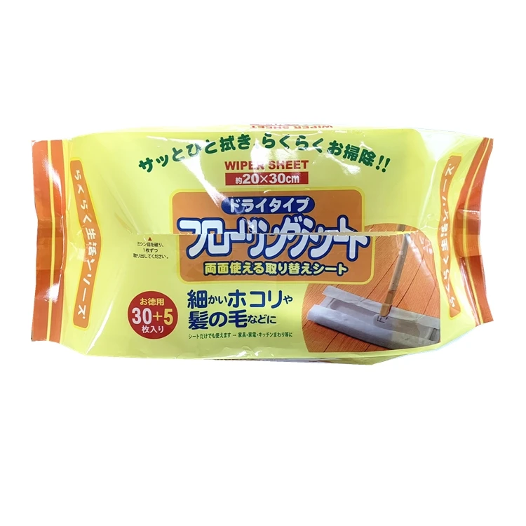 Disposable dry wipe Nonwoven floor wipe dust cloth nonwoven cleaning wipe for hair cleaning