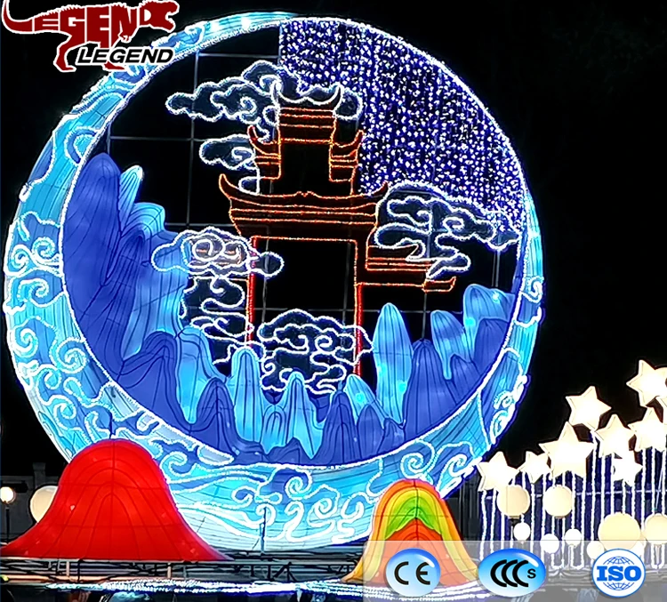 Moon Lantern Mid-Autumn Festival Decoration Lantern Outdoor Indoor Water Lantern