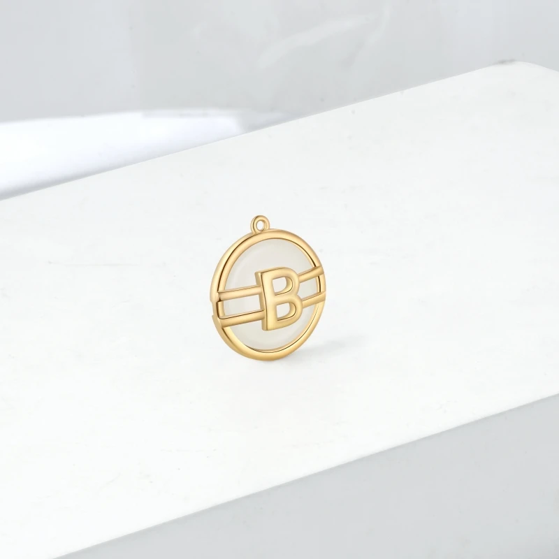 Kirin fashion jewelry pendants stainless steel charm Letter B DIY bracelet necklace jewelry charms