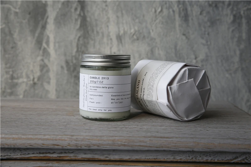 Китай горячая продажа белый цвет украшения стеклянная ароматическая свеча