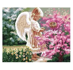 Factory Custom Small Batch Fabric Landscape Decorative Paintings for Children Printed Design