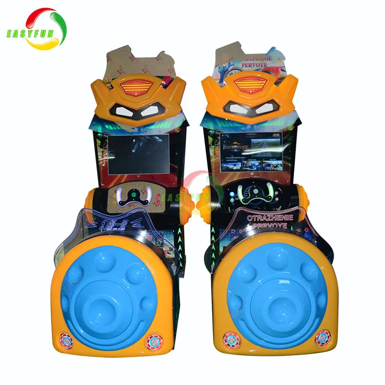 EASYFUN factory coin operated 22 lcd Kids simulator car racing game machine for indoor park