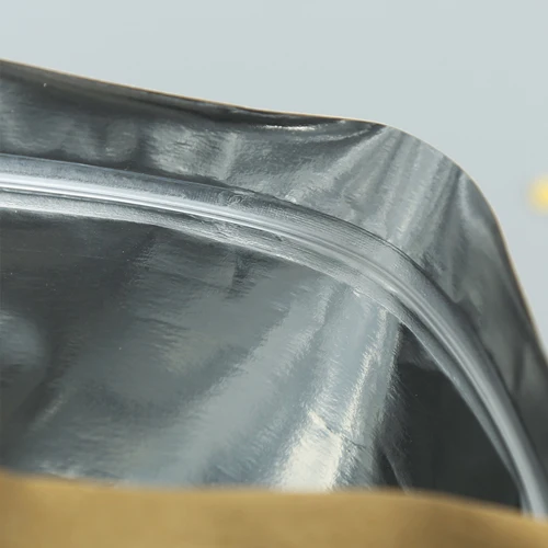 Wholesale Custom Printed Biodegradable Eco Friendly Compostable Recyclable Flat Bottom Packaging Zip Lock Kraft Paper Coffee Bag