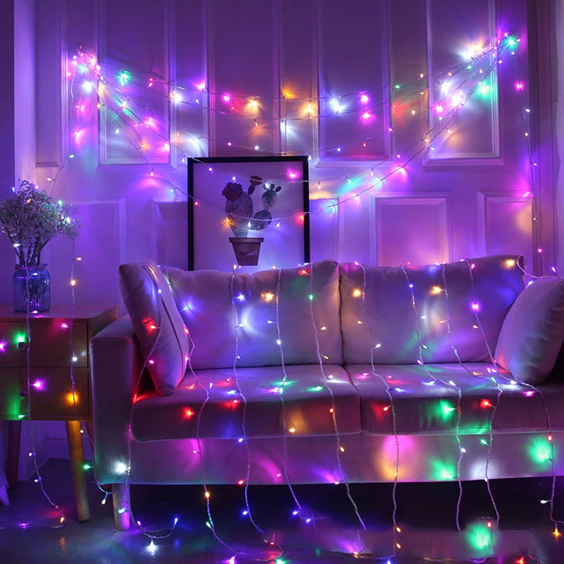 Holiday Wedding Christmas Decoration Waterproof LED Decor Light Garland Outdoor PVC String Lights Christmas lights