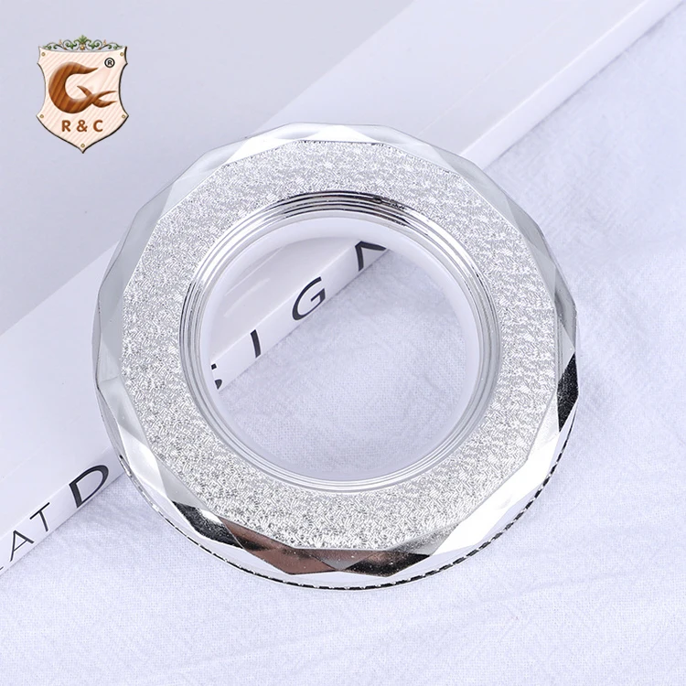  Hot Sale Curtain PP Plastic Diamond Rings Home Decor Fancy Colorful Grommet Eyelet Accessories
