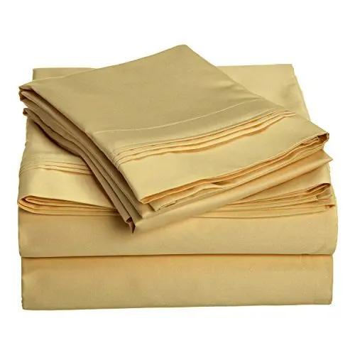 High Grade Material 100% Cotton Luxury Bed Sheet King & Queen Size Bedsheet Bedding Set Best Home Textile Exporter