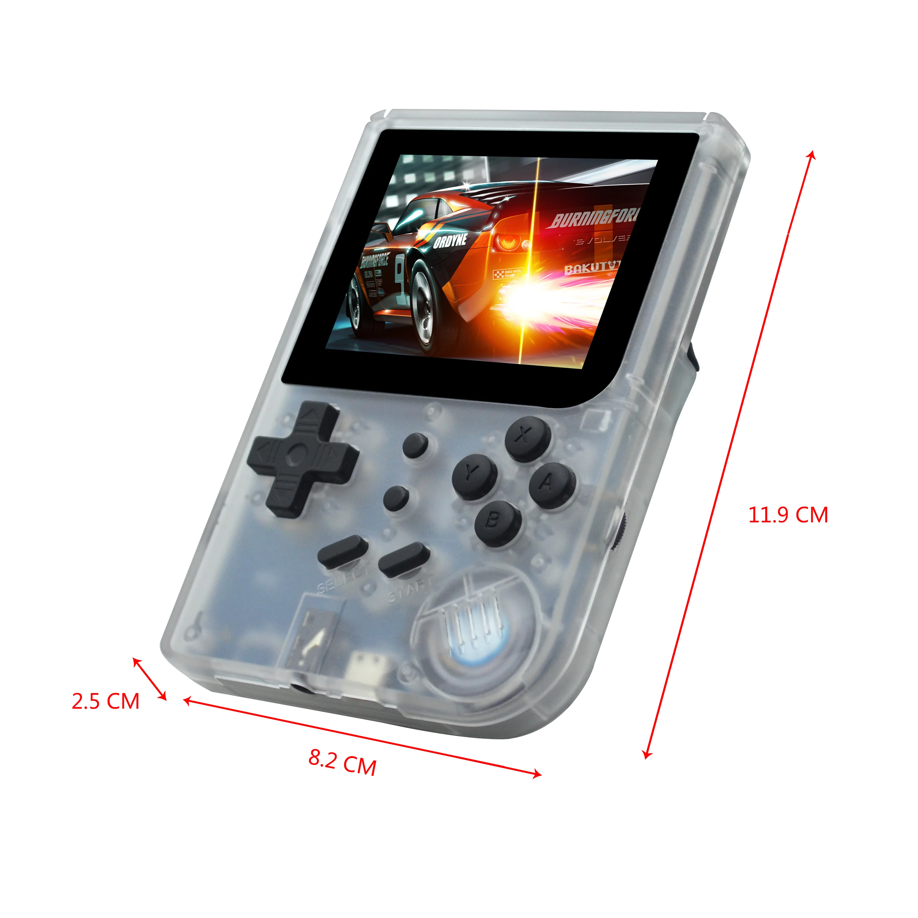 Anbernic Ретро игра 300 портативная игровая консоль RG300 система Opendingux с 3000 играми-полупрозрачный белый