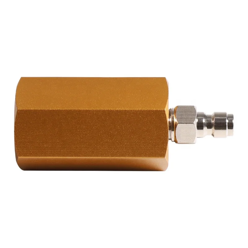 OEM 8mm Male Quick Disconnect Connect Plug Golden M18*1.5 Thread Soda Adapter for Duo Terra Water Maker Cylinder Pin Valve