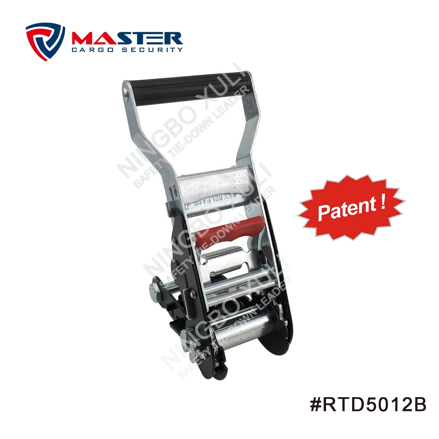 
50mmx5000kgs Patent Lockey Ratchet Buckle for Cargo Lashing RTD5012B 