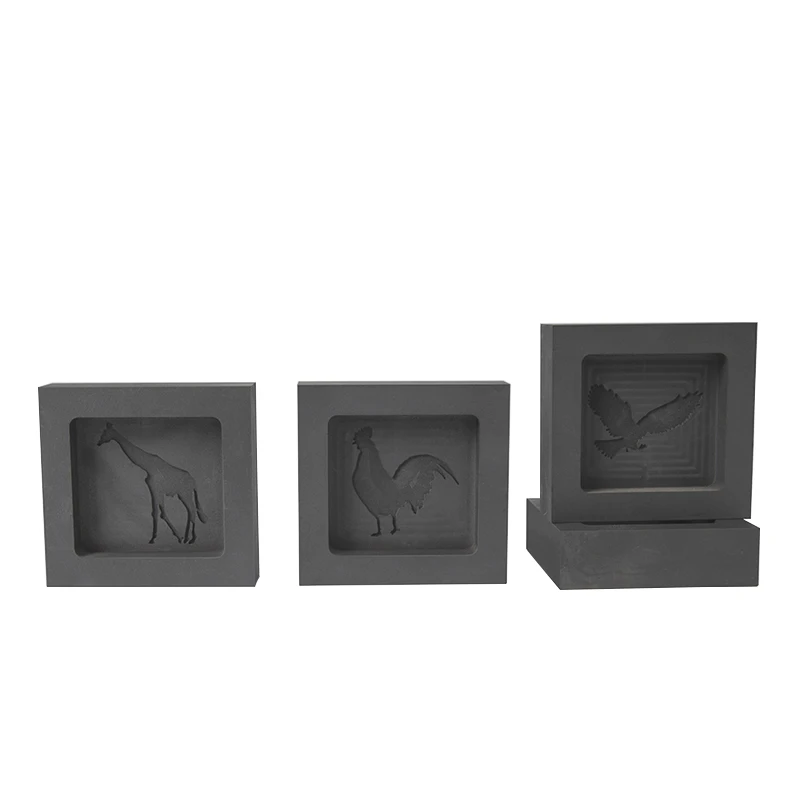 High purity  graphite ingot mould for sale cast gold silver ingot mould