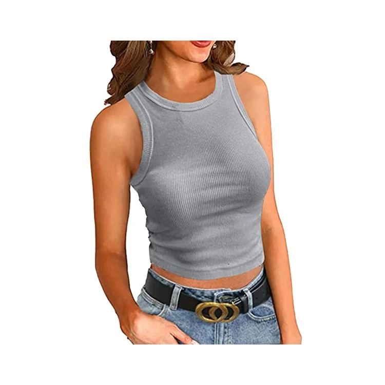 Оптовая цена, облегающий жилет с резьбой, женский укороченный жилет без рукавов