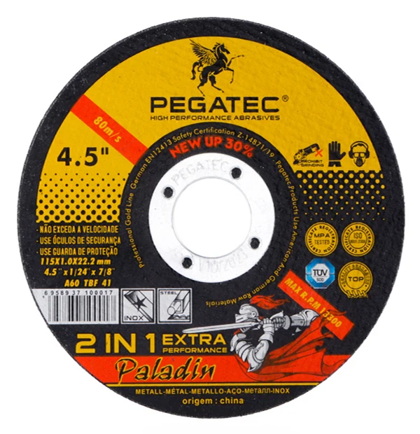 PEGATEC 4 5 '115x1x22 мм из нержавеющей стали абразивная смола режущий диск