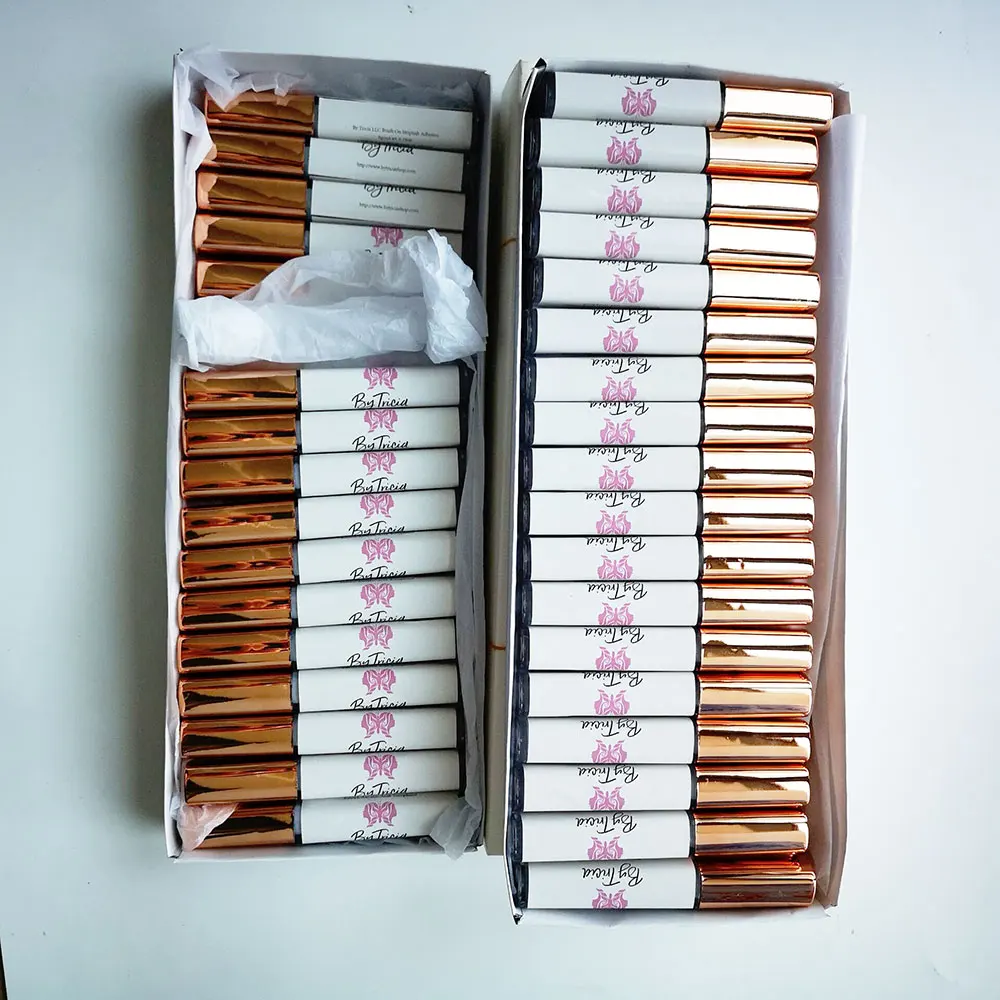 
Hypoallergenic Long-lasting Fast Drying Eyelash Glue Private Label Stickers Mink Strip Eye lash Glue 