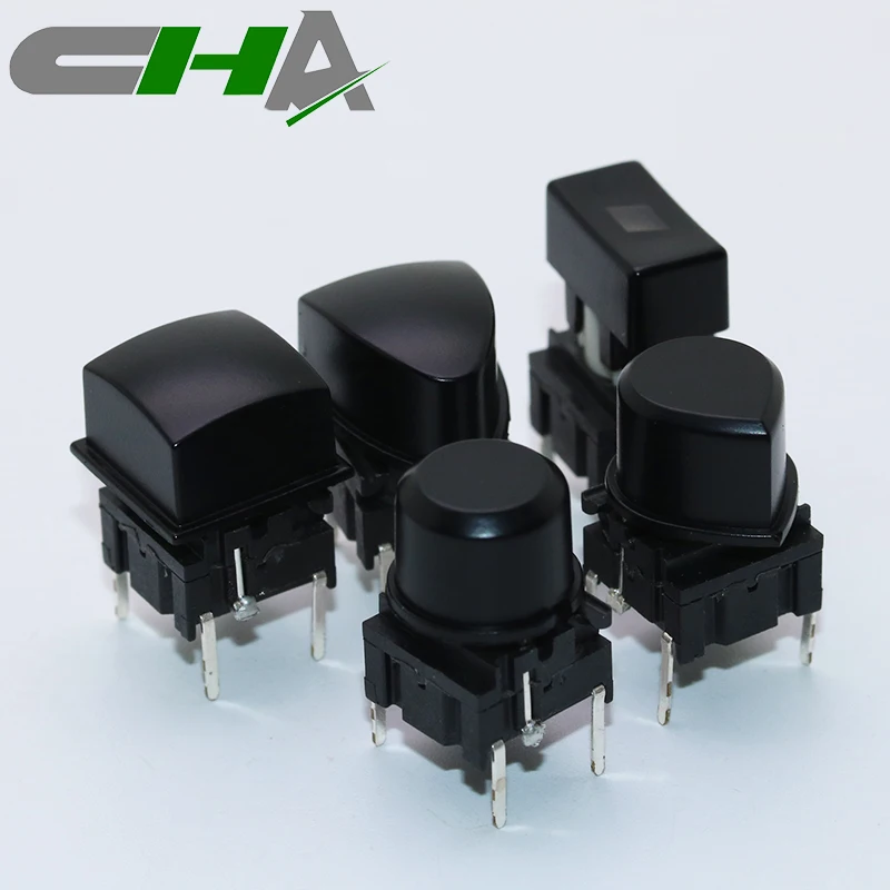 CHA waterproof illuminated tact switch with Water droplet cap ip67 waterproof tact switch