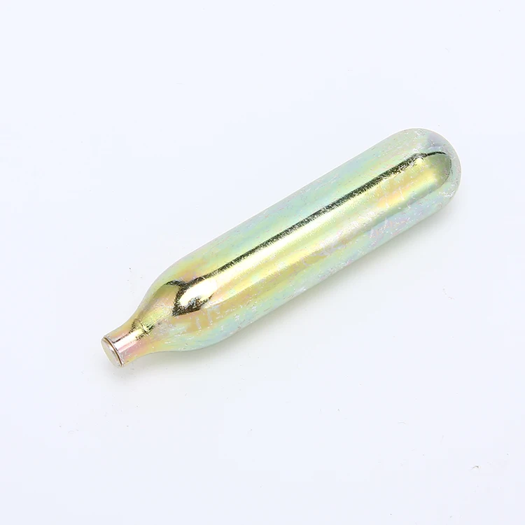 2021 Hot Sale Wholesale Steel Material Thread 21ml Co2 Cartridge Portable Good Sealing Gas Cylinder For Bike Tire Inflate