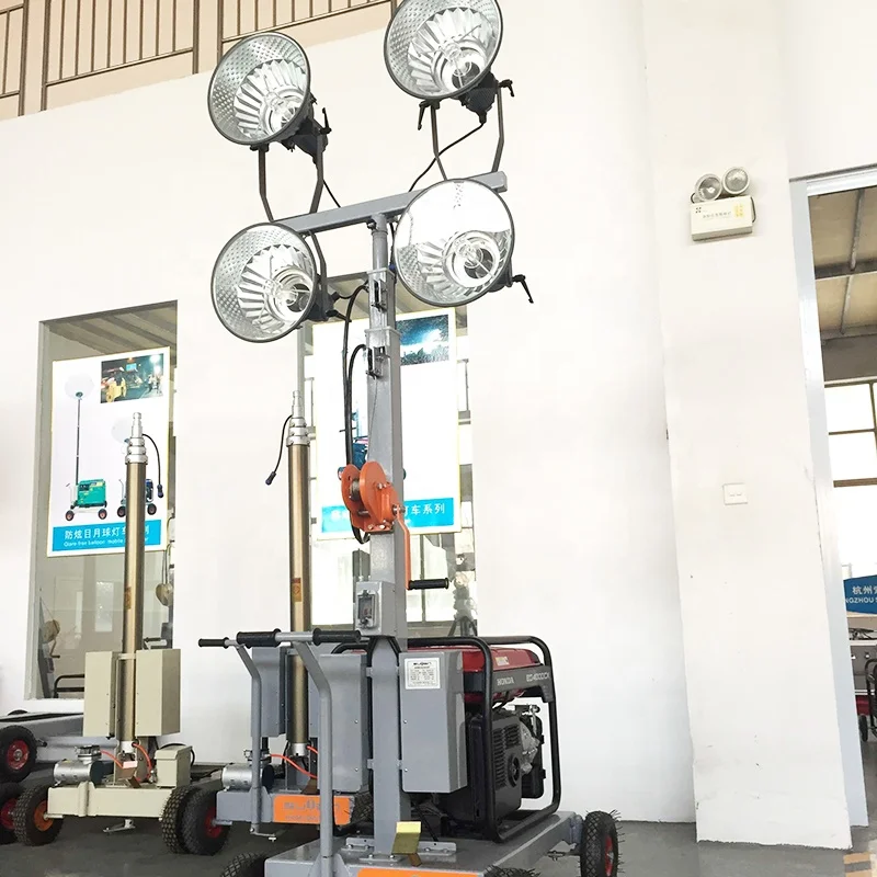 Many Series Led Trailer Lights Telescopic Mobile Light Tower Multi-Functional Elevated Towed Lighting Trucks