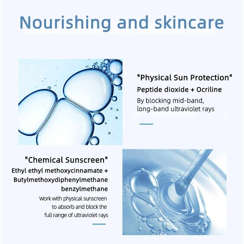 30ml Vegan Waterproof Organic Korean Body Face Natural Sunscreen SPF 50 Cream Private Label Facial Sun Screen Cream