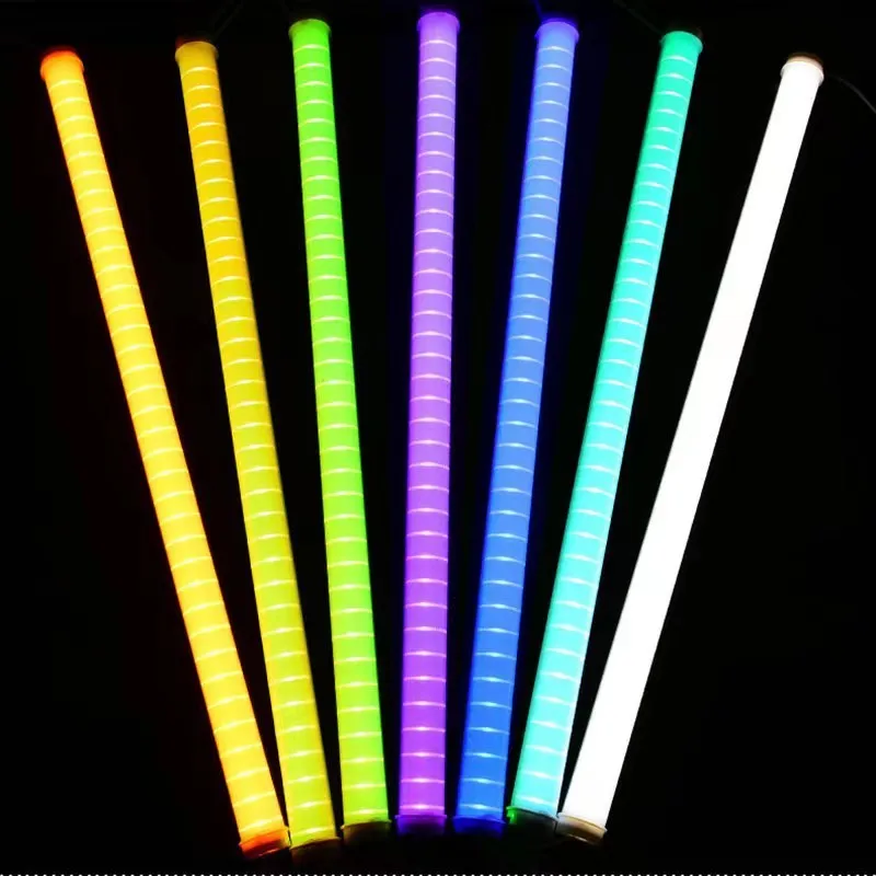 Jpungsun Waterproof IP65 Outdoor Fluorescent Tube Lamp Building led Linear Tube Light Digital RGB Tube Light
