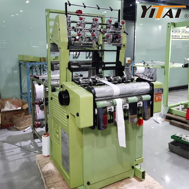 Manufacturer YTB-T 4/110 4/80 High Speed Needle Loom Automatic Narrow Fabric Curtain Tape Making Maschines Needle Loom For Sale