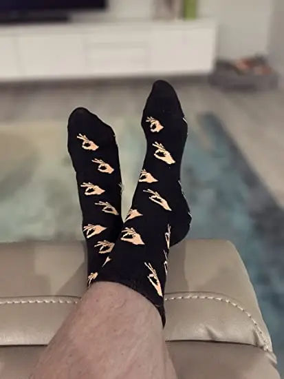 Circle Game Meme Dress Socks Funny Socks Crazy SocksCotton Crew Socks