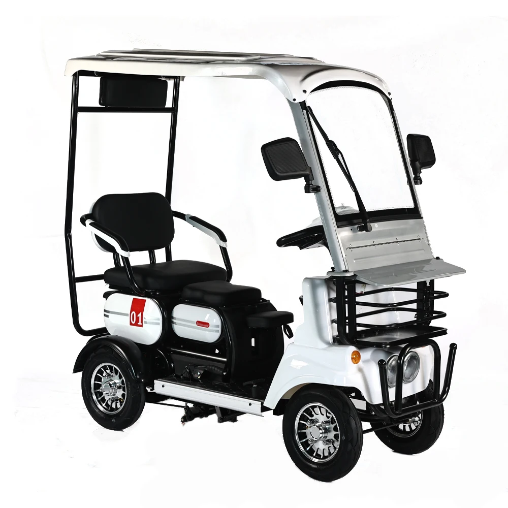 Hot Sale 600W Ebike 4 Wheel Electric Pedicab Scooter Vintage 4 Seater Electric Golf Cart For Adults