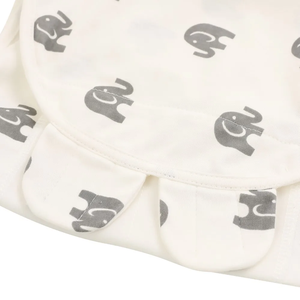elinfant premium wearable manufacturer printed muslin newborn brown color cocoon baby swaddle wrap easy adjustable stret