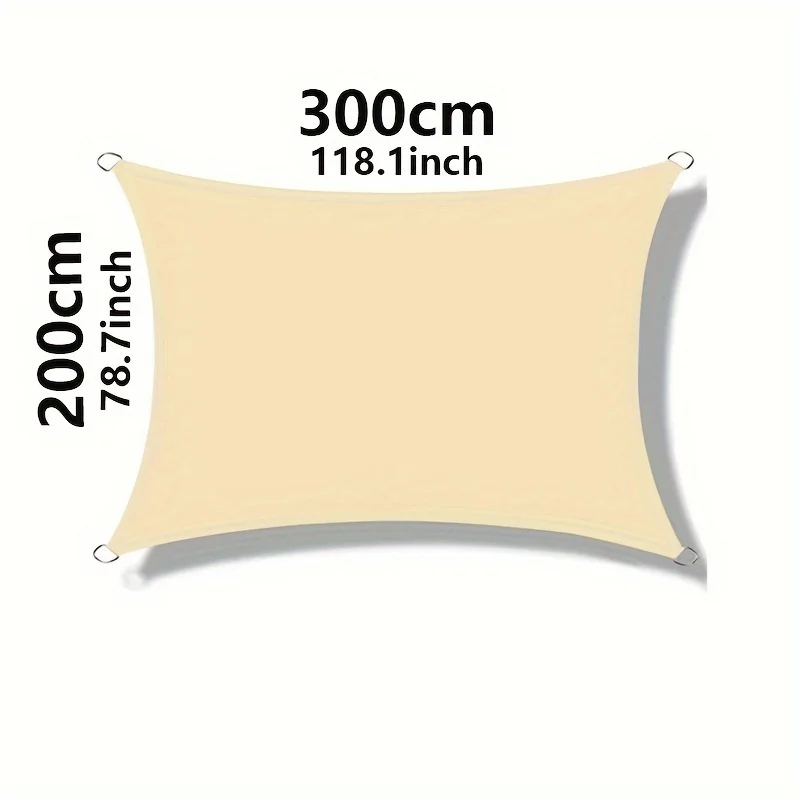 Outdoor Sunscreen Sunshade Sails Rectangular Sunshine Canopy Waterproof Sun Shade Sails