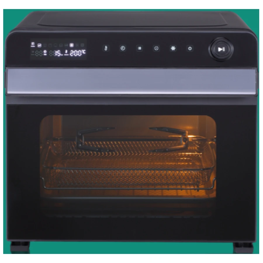 Original Brand New Household Double Glass Door Oven With LCD Menu Display Air Fryer 25L