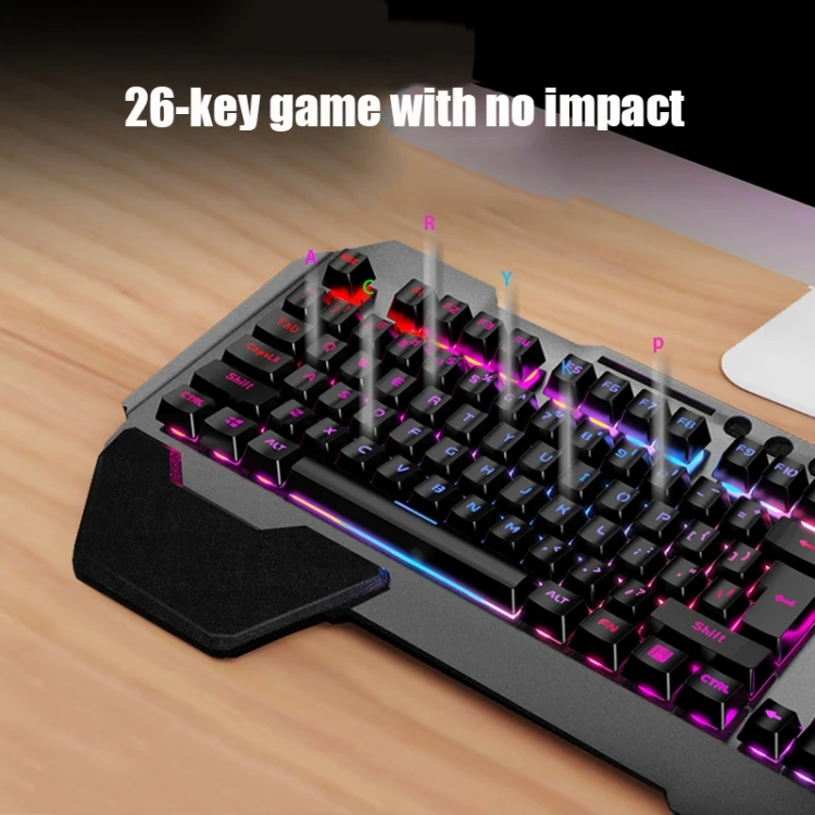 Wholesale factory price K680 RGB Rechargeable Gaming Wireless Keyboard and Mouse Set