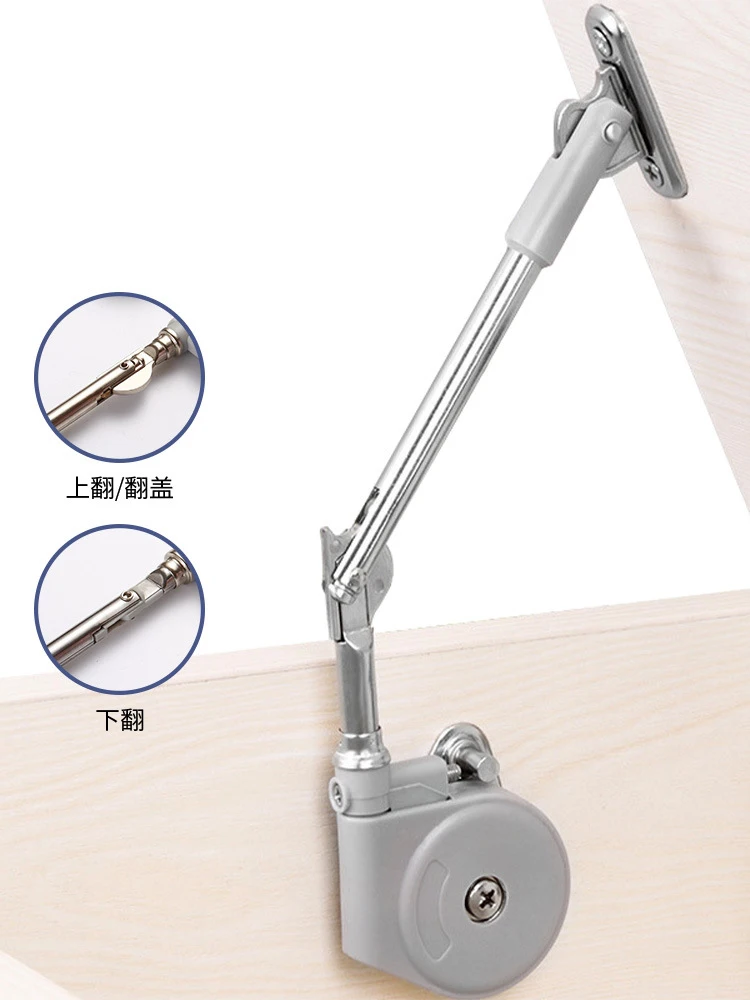 Lid Stay 105 Degree Open Hinge with Soft Close Lid Support for Toy Box and Upward Top-Opening