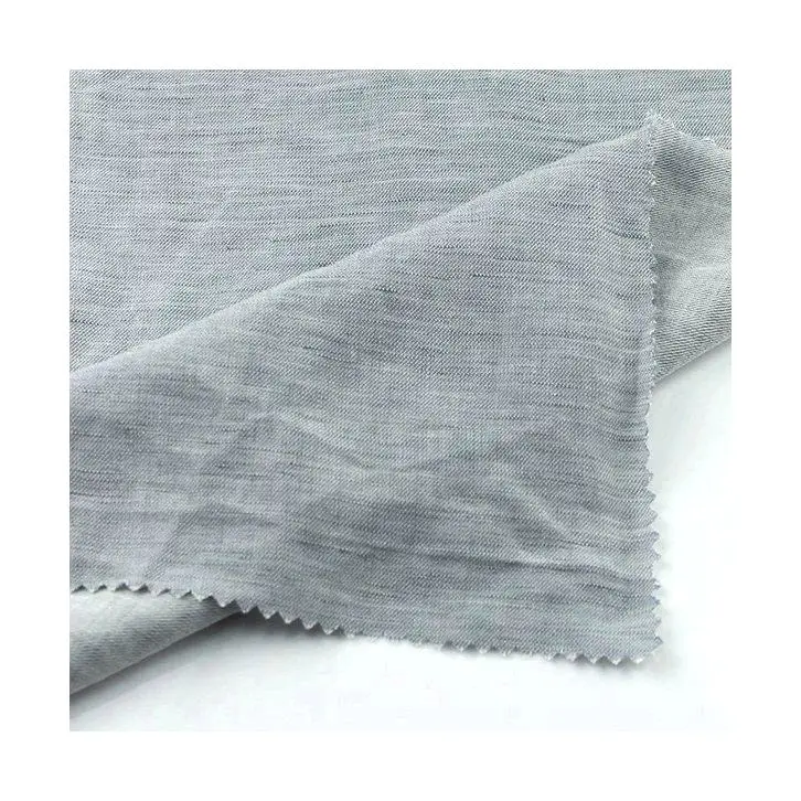 
hot sale fashion yarn dyed twill cheap linen rayon fabric for garment 