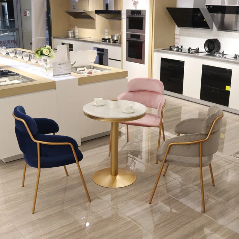 Factory price white black round marble top metal foot coffee bar tables for bar