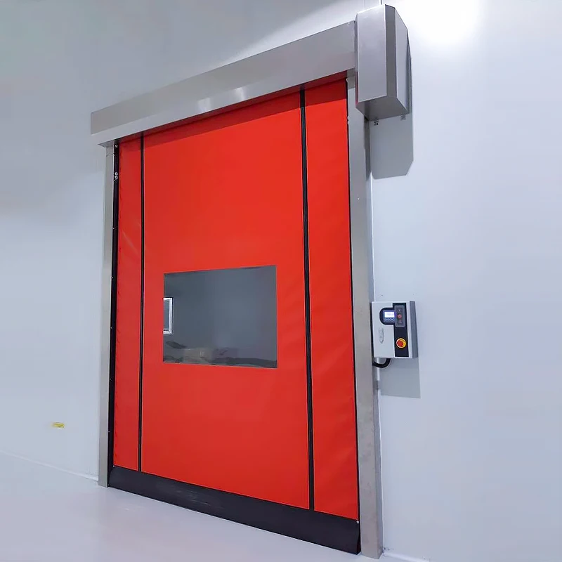 China Manufacturer make High Speed PVC Rolling Door Self Repairing Zipper Door Fast  Automatic Doors