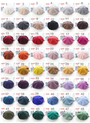 Navy Blue  Women Wool Solid Color Beret Female Bonnet Caps Winter Hat Caps