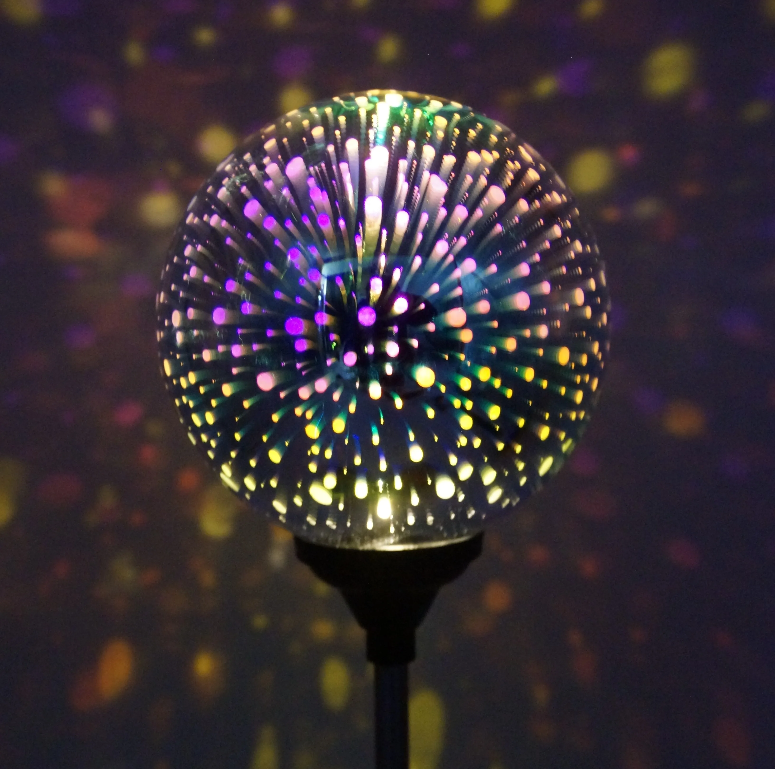 Уличный хрустальный шар 3D меняющий цвет Солнечный свет для вечеринки