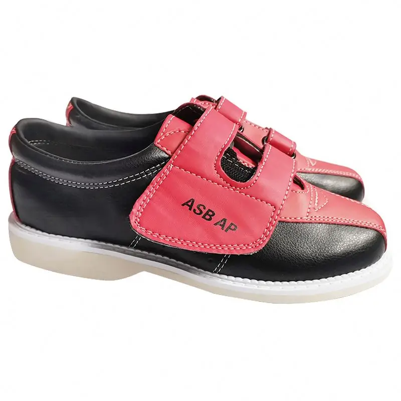 Factory price  OEM Black-Red wholesale  bowling house shoes