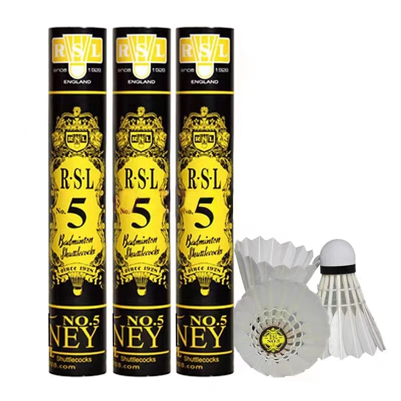 RSL Badminton No.5 Duck Feather Stable and Durable Professional Club Match Ball