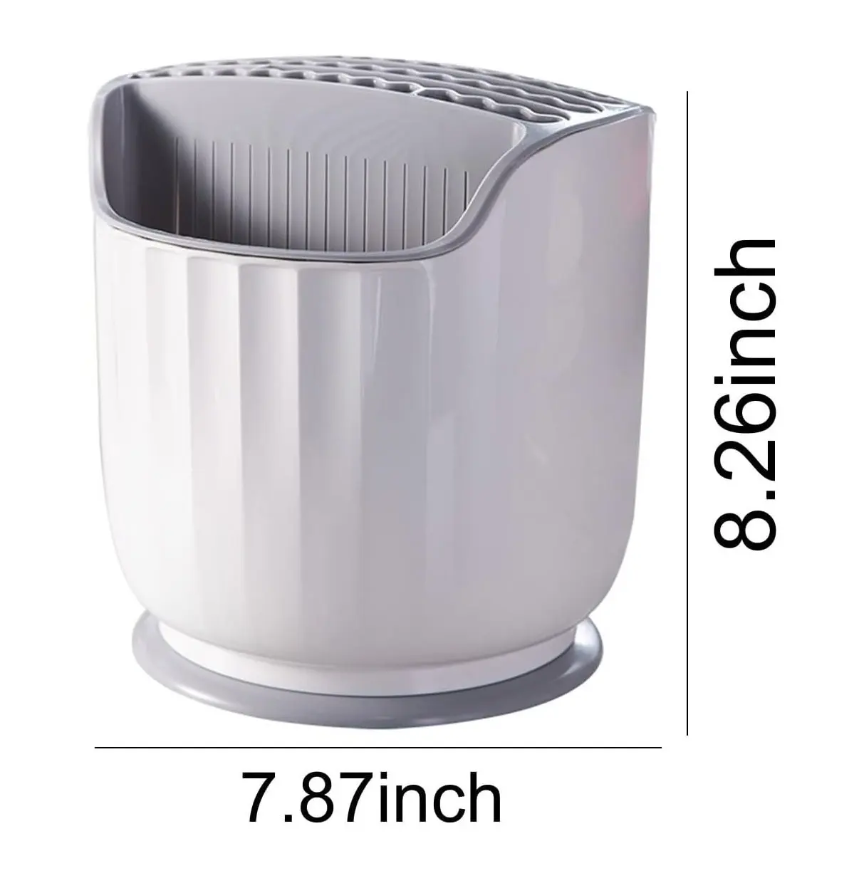 Knife Rotating Holder for Kitchen Counter, Universal Knife Block Rack Shelf, 3 in 1 Multi-function Rotating Knife Block