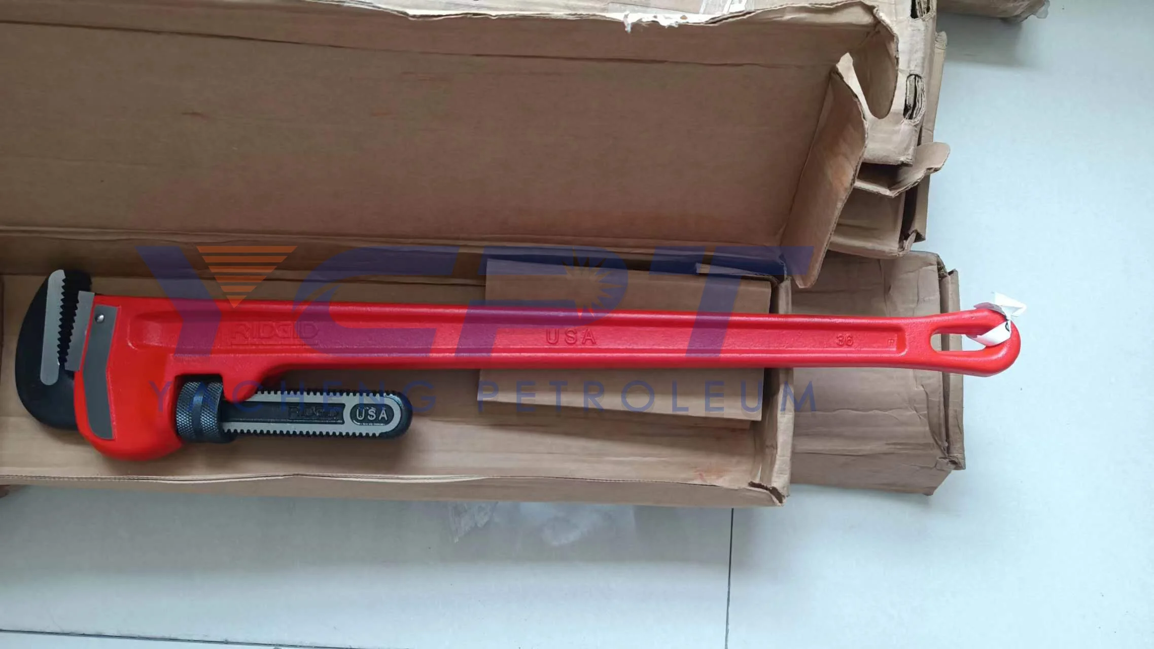 Oil Drilling And Mining Use Heavy Duty Straight Pipe Wrench/adjustable pipe wrench 36 inch