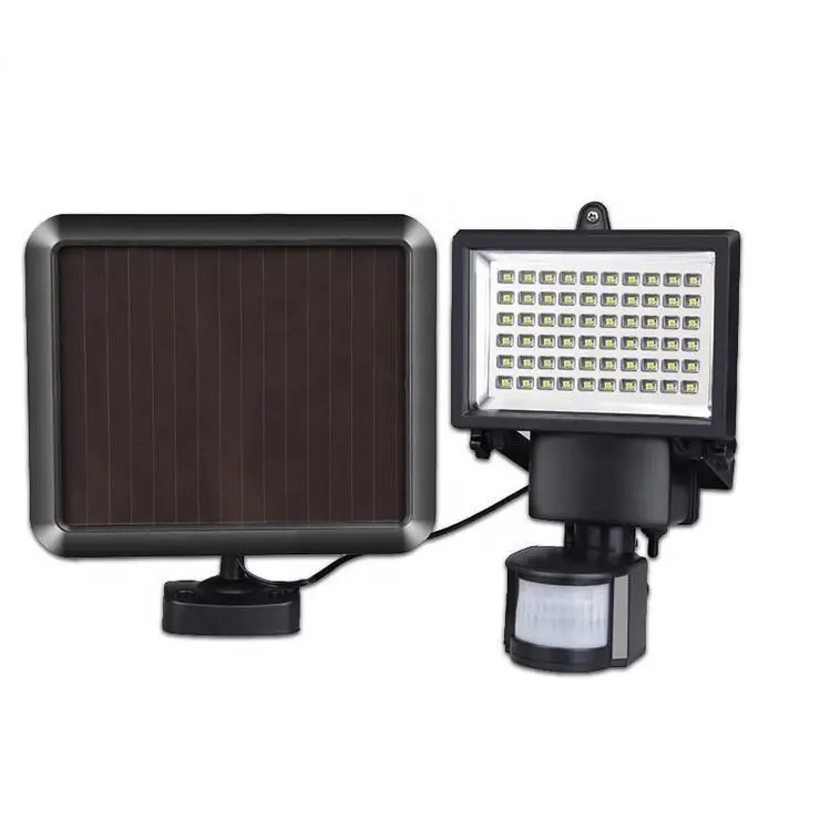 60LED solar street lamp Outdoor solar lamp Waterproof motion sensor Garden yard safety lighting