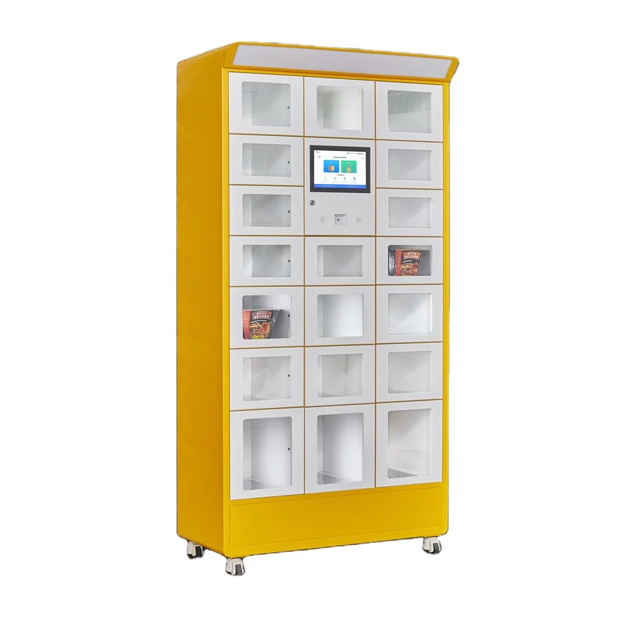 Customized Double Sided Automatic Food Vending Lockers Machines